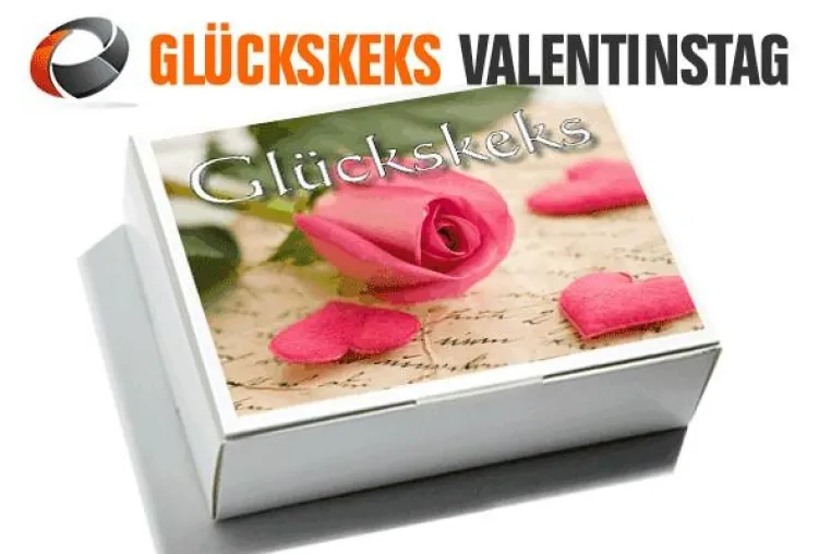 Glücks-Gefühle zum Valentinstag mit den Glückskeksen der Keksgabel Bild: Glücks-Gefühle zum Valentinstag mit den Glückskeksen der Keksgabel