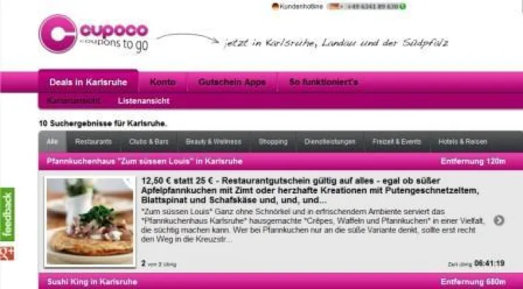 Bild: Mittelstandspreis 2012 ausgelobt: Cupoco unter den TOP 20 in der Kategorie E-Commerce