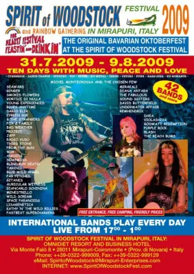 Bild: Spirit of Woodstock Festival feiert mit 10 Tagen Live-Konzerten und freiem Eintritt