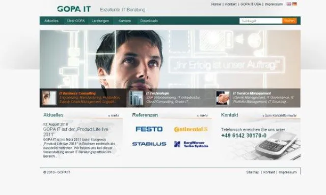 Neue TYPO3-Webseite für IT Berater der GOPA Group: Optimierte Usability, Design und Konzeption Bild: Neue TYPO3-Webseite für IT Berater der GOPA Group: Optimierte Usability, Design und Konzeption
