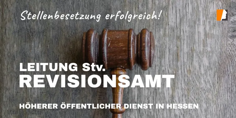 Bild: Executive Search Revisionsamt (höherer Dienst) erfolgreich abgeschlossen.