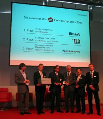 Bild: Optische Archivlösung im Handtaschenformat gewinnt DMS Innovationspreis 2008