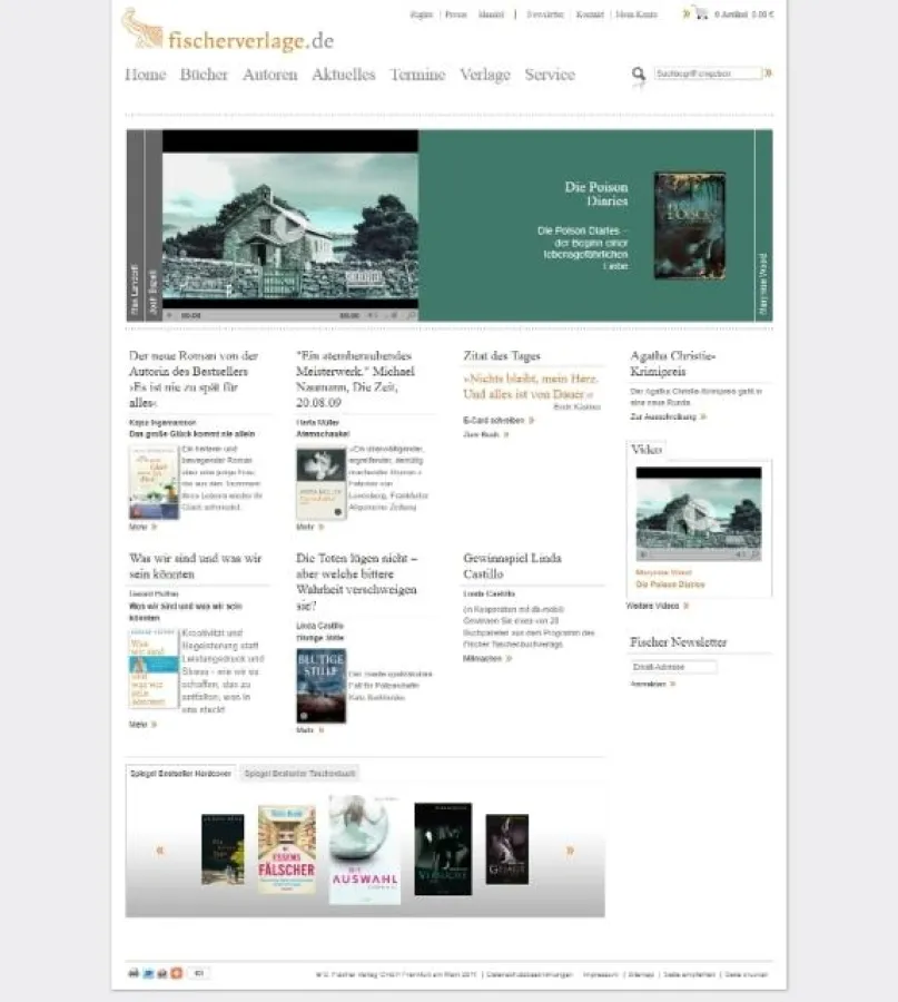 Neues Internetportal der S. Fischer Verlage