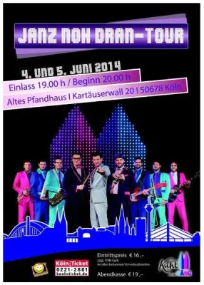 Bild: Kuhl un de Gäng starten „JANZ NOH DRAN“-Tour am 4. und 5. Juni