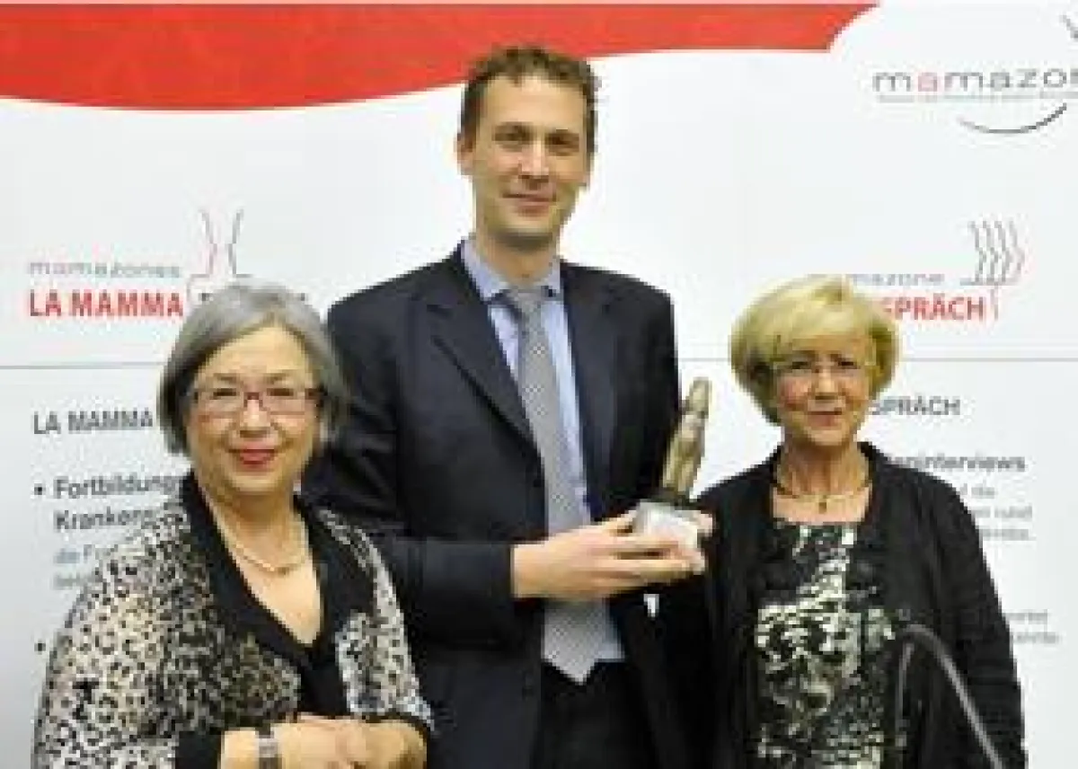 Ursula Goldmann-Posch (mamazone), Prof. Dr. Peter Schmid (Busenfreund 2012), Waltraud Böving (mamazo