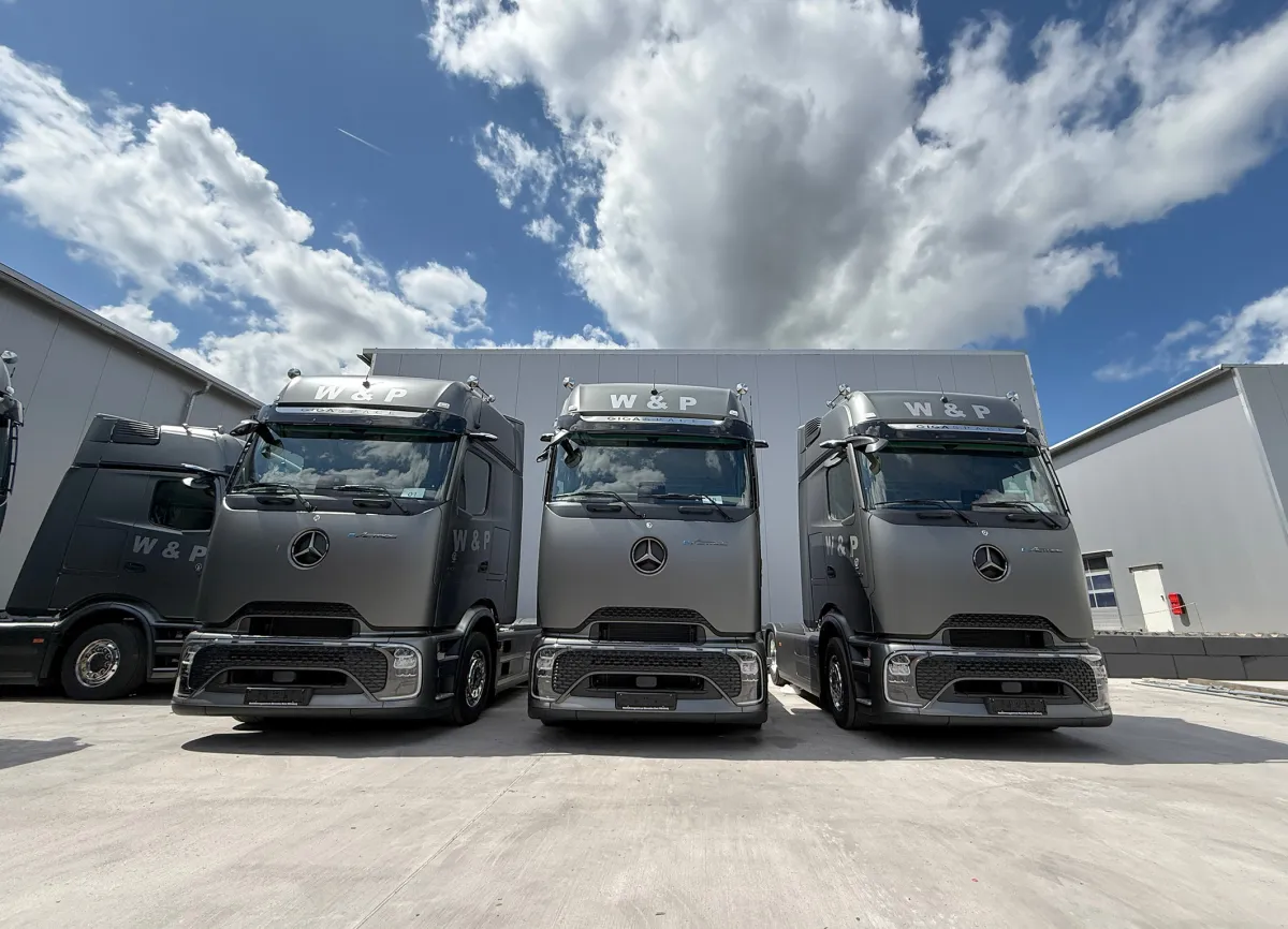 Elektrisch unterwegs in die Zukunft: E-LKW ausgestattet mit GPSauge-Telematik von GPSoverIP (© GPSoverIP)