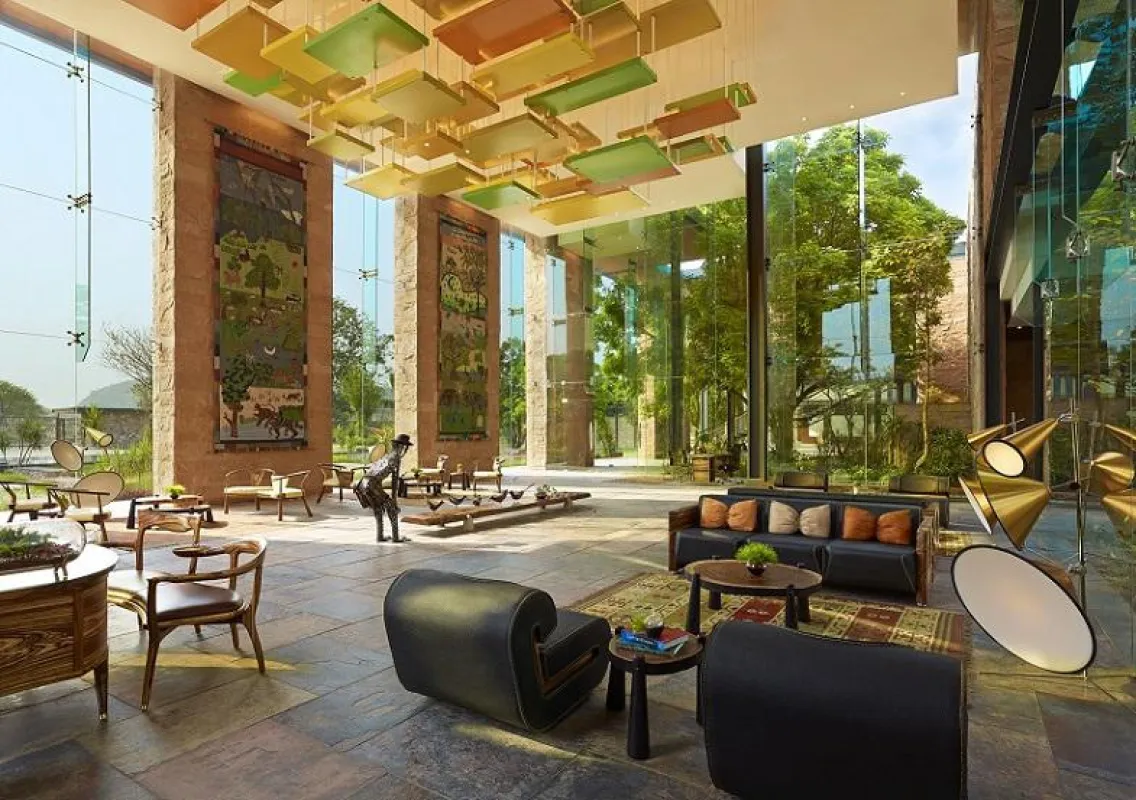The Gateway Resort Damdama Lake Gurgaon - Lobby ©Taj Hotels Resorts and Palaces