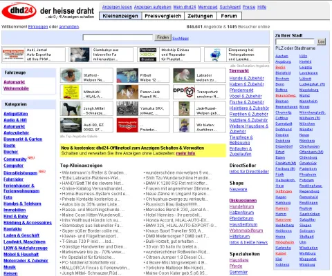Bild: Kleinanzeigen-Websites werden immer beliebter
