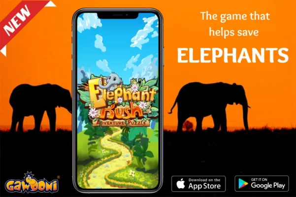 Bild: Spielepublisher GAWOONI PLC veröffentlicht "Elephant Rush"