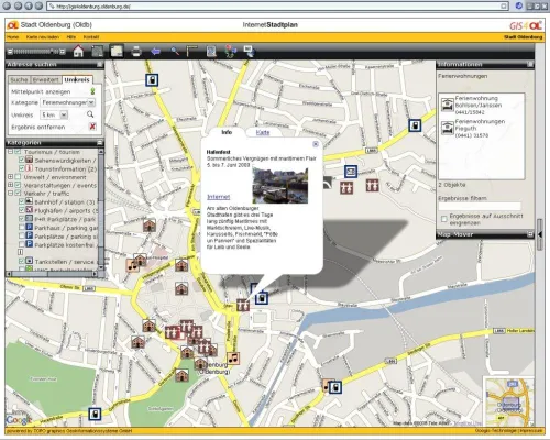 Bild: GeoCMS auf Basis Google Maps für Bürgerportale im Web