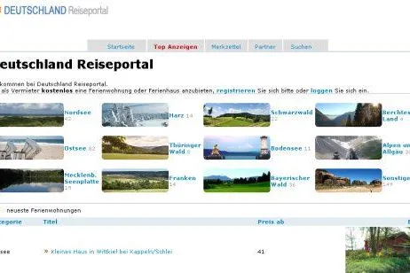 Deutschland-Reiseportal.de stellt über 400 Ferienwohnungen in Deutschland vor Bild: Deutschland-Reiseportal.de stellt über 400 Ferienwohnungen in Deutschland vor