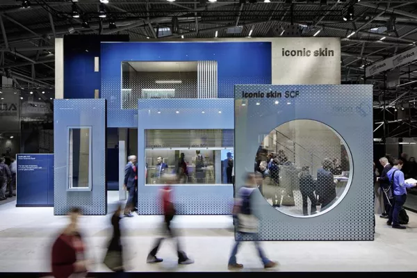 Bild: BAU 2015: SCHMIDHUBER inszeniert innovative Produktneuheit »iconic skin« von seele