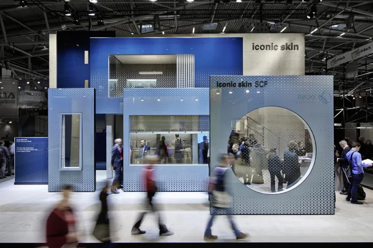 Bild: BAU 2015: SCHMIDHUBER inszeniert innovative Produktneuheit »iconic skin« von seele