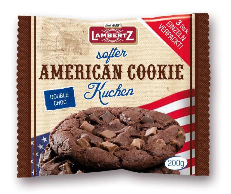 Lambertz „softer American Cookie Kuchen Double Choc“