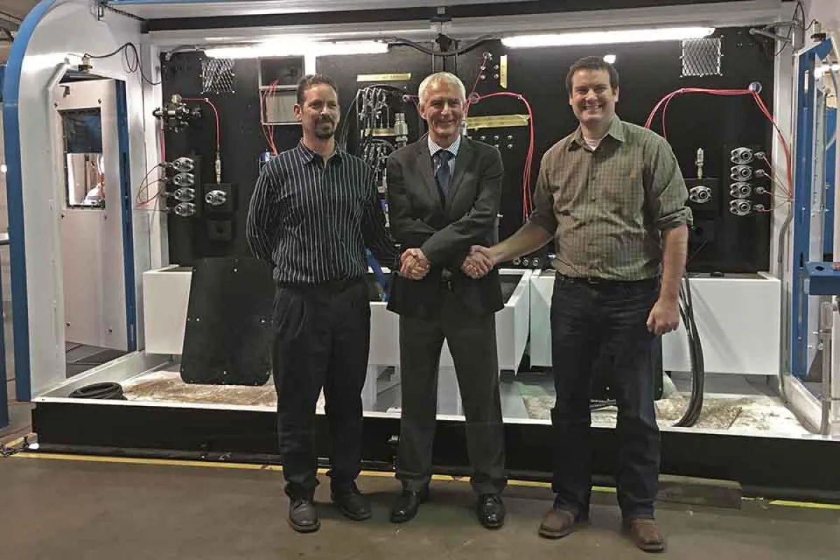 Ryan Ashley (REN Corp.), Henning Willig (Maximator GmbH), Bryan Rattan (REN Corp.)