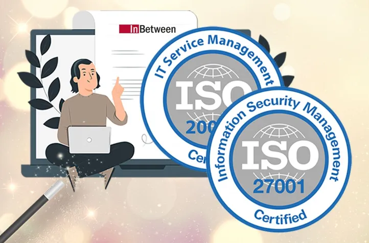 Bild: InBetween erzielt ISO-Zertifizierungen für Informationssicherheit und IT-Service-Management