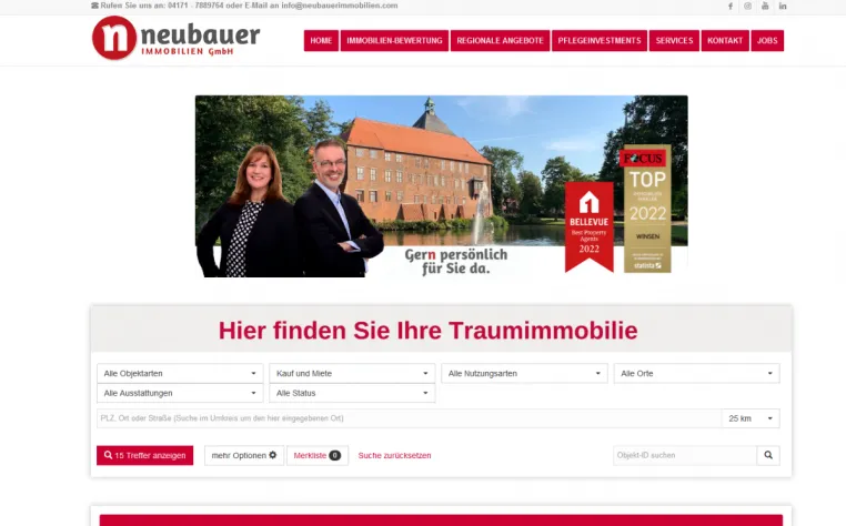 Neubauer Immobilien: Ihr professioneller Immobilienmakler in Lüneburg Bild: Neubauer Immobilien: Ihr professioneller Immobilienmakler in Lüneburg