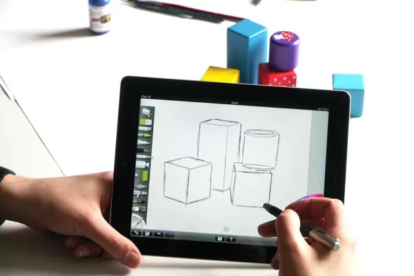 Malen mit dem iPad: Live-Vorführung im Apple Store Kurfürstendamm Berlin am 11. Januar 2014 Bild: Malen mit dem iPad: Live-Vorführung im Apple Store Kurfürstendamm Berlin am 11. Januar 2014