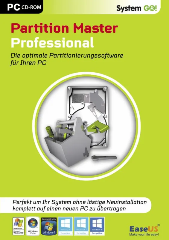 Der System GO! Partition Master Professional erstellt, ändert und verschiebt Festplattenpartitionen.