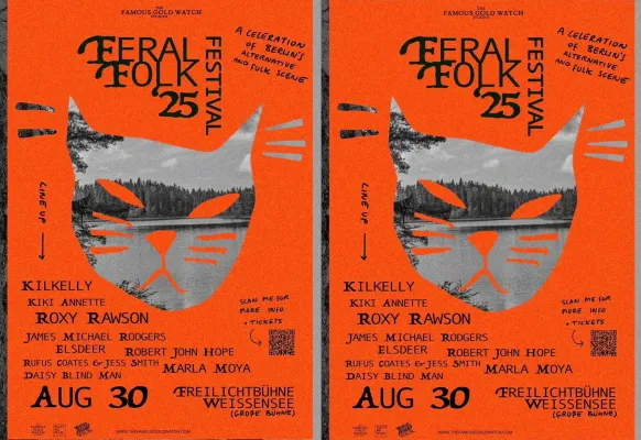 Bild: ZWEITE AUFLAGE DES FERAL FOLK FESTIVAL – 30. August 2025 auf der Berliner Freilichtbühne Weißensee