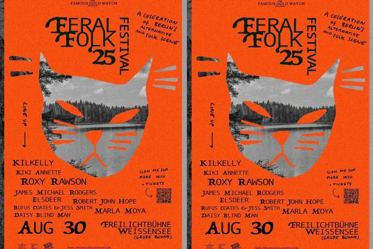 Bild: ZWEITE AUFLAGE DES FERAL FOLK FESTIVAL – 30. August 2025 auf der Berliner Freilichtbühne Weißensee