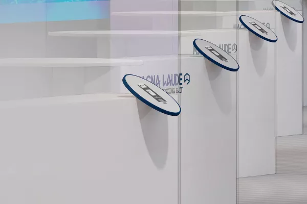 Bild: Konzept einer (post-)pandemischen Messe von Heilight mit German Design Award 2021 ausgezeichnet