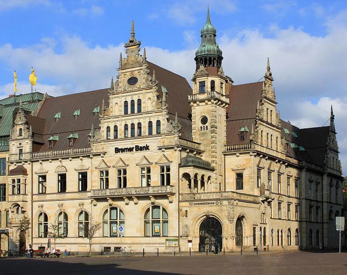 Denkmalgeschützes Gebäude Bremer Bank - Foto Wikipedia -