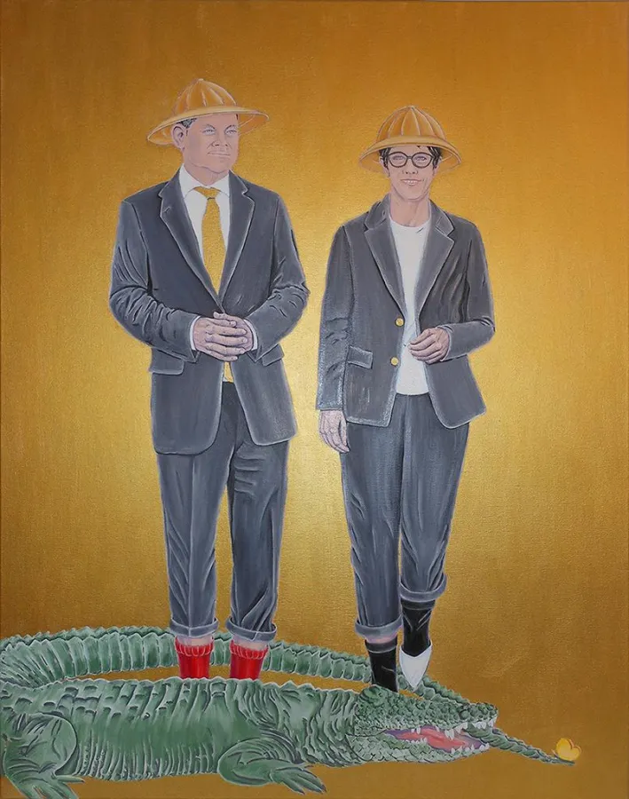 Carola Paschold - Today Or Not Today- 2020- oil on canvas - H 100 cm x B 80 cm