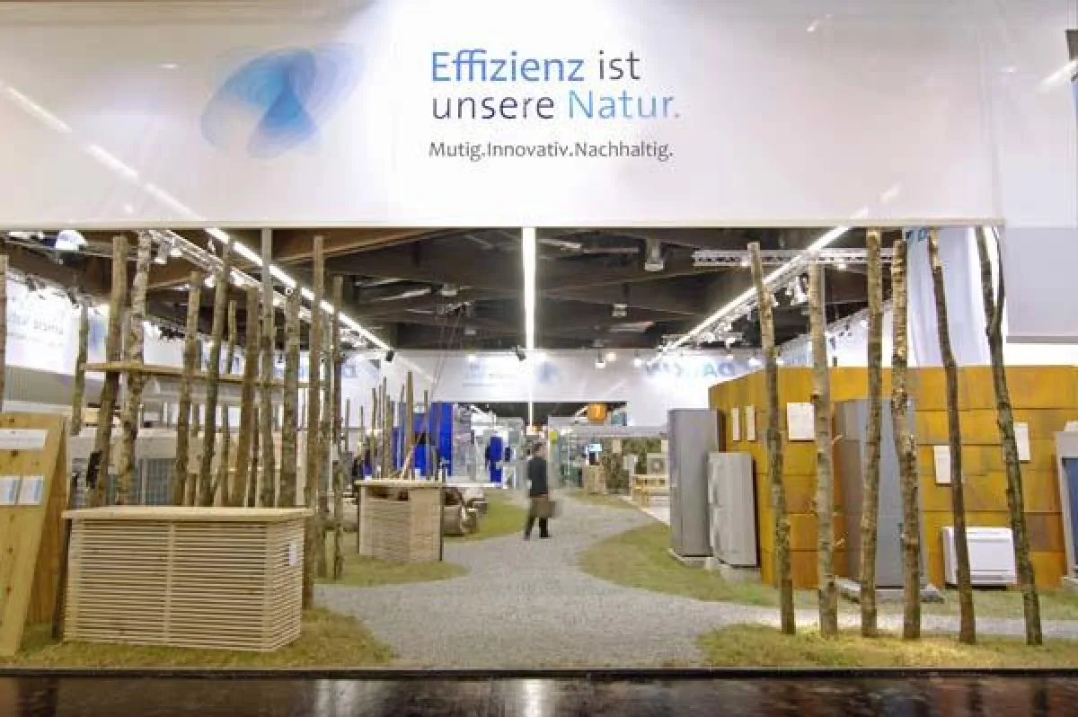 Mit dem Messestand ?Effizienz ist unsere Natur? hat Daikin bewiesen, wie sich Kreativität und Nachhaltigkeit ideal ergänzen können