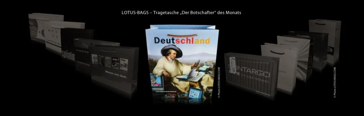LOTUS BAGS - Tragetasche -Der Botschafter- des Monats
