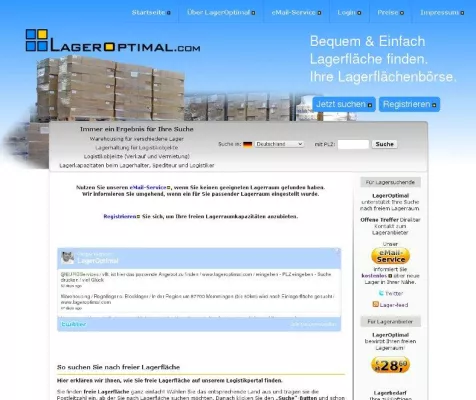 Bild: Unabhängiges Internetportal bietet Warehousing, Vermietung und Verkauf