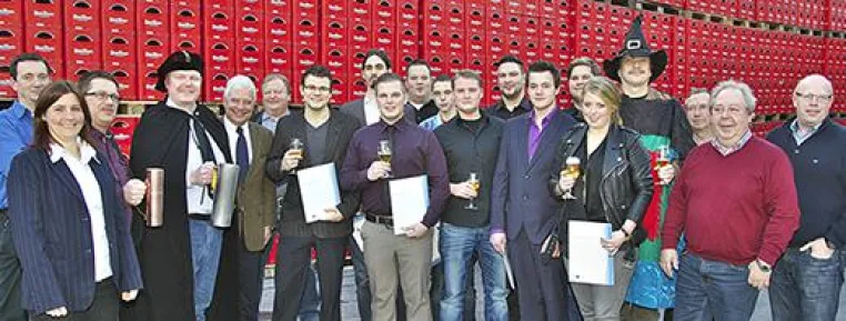 Bild: Frischgebackene Junggesellen fit fürs NRW-Brauwesen