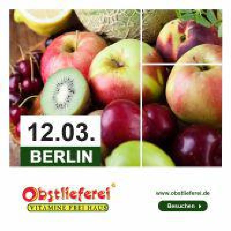 Die Obstlieferei startet am 12.03.2018 in Berlin.