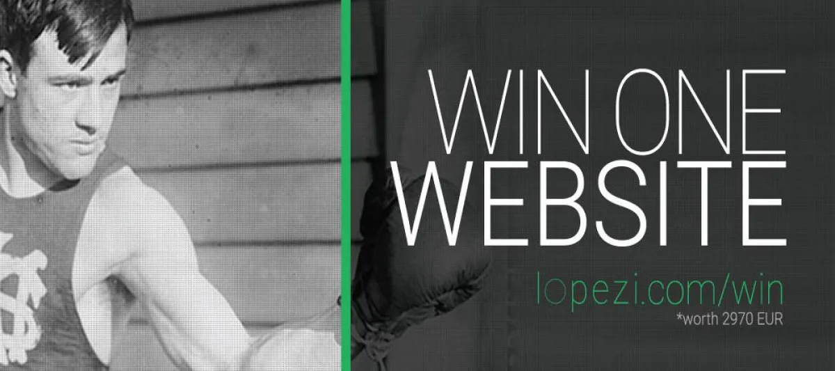 Win one website with lopezi and tell us