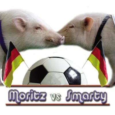 Bild: Weltmeisterliche Weltpremiere: Moritz B. das Schwein singt Deutschland ins Finale