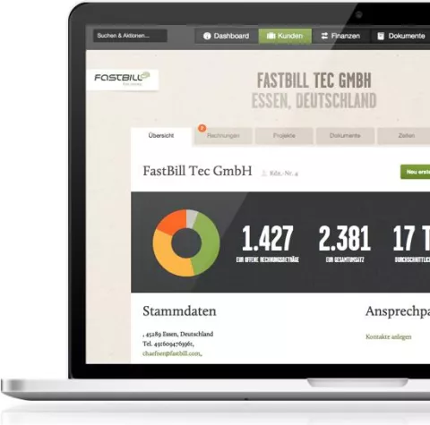 Bild: FastBill: Im Infografik-Stil gegen dröge Buchhaltung