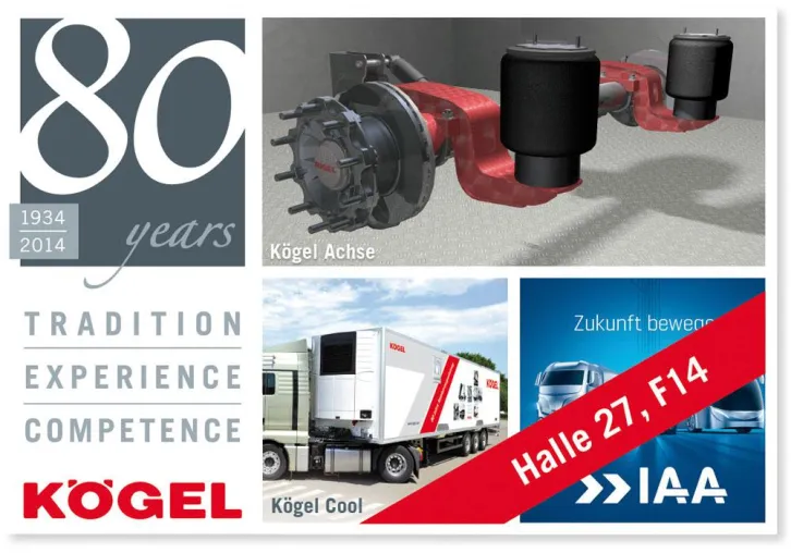 Kögel auf der IAA Nutzfahrzeuge: „Tradition, Erfahrung und Kompetenz“ helfen, Zukunft zu bewegen Bild: Kögel auf der IAA Nutzfahrzeuge: „Tradition, Erfahrung und Kompetenz“ helfen, Zukunft zu bewegen