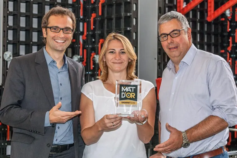 Gold für die innovative, vielseitige Systemschalung DUO Bild: Gold für die innovative, vielseitige Systemschalung DUO