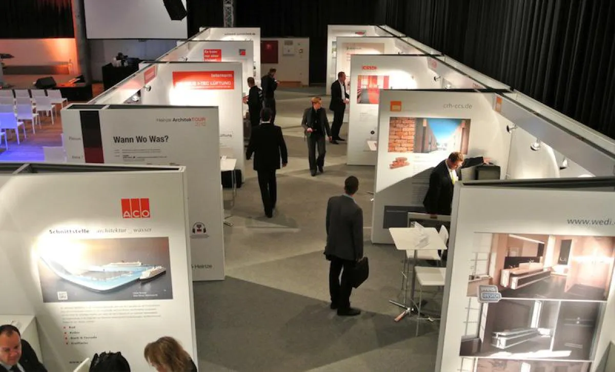 Die GD:group realisierte den Ausstellungsbau für die ArchitekTour 2012.
