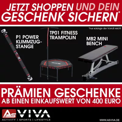 Bild: Von der Klimmzugstange bis zum Fitness Trampolin – Power Prämien jetzt bei AsVIVA