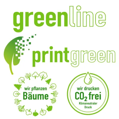 Bild: Roll up Display Greenline 3 - nachhaltige Roll up Kassette mit umweltfreundlichem Druck auf PVC freiem Banner