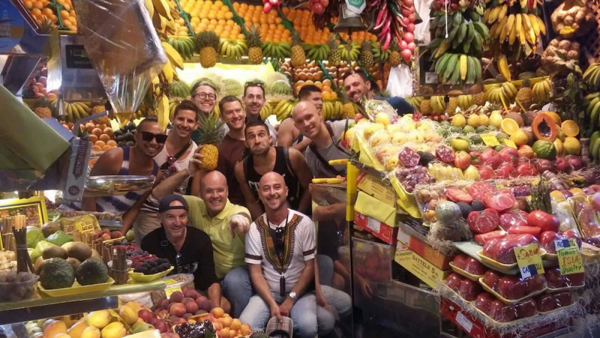 Die schwulen Blogger in der Markthalle von Las Palmas de Gran Canaria