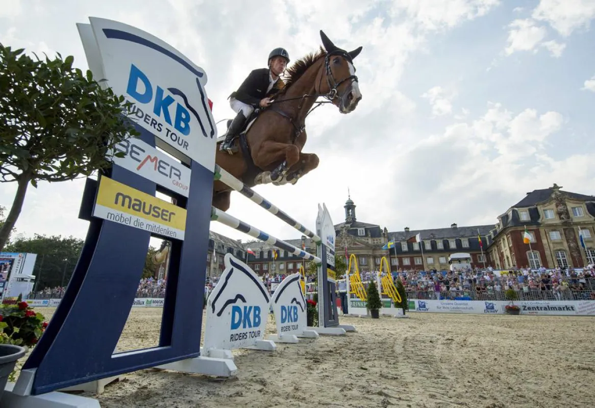 Mit 38 Punkten an der Spitze des Rankings: Marcus Ehning und Pret a Tout. (Foto: Stefan Lafrentz)