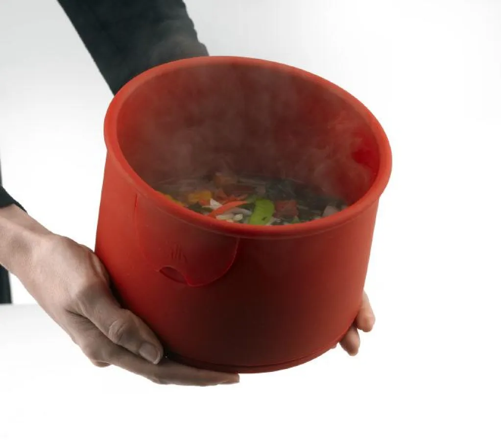 Silikon Töpfe lassen sich immer anfassen