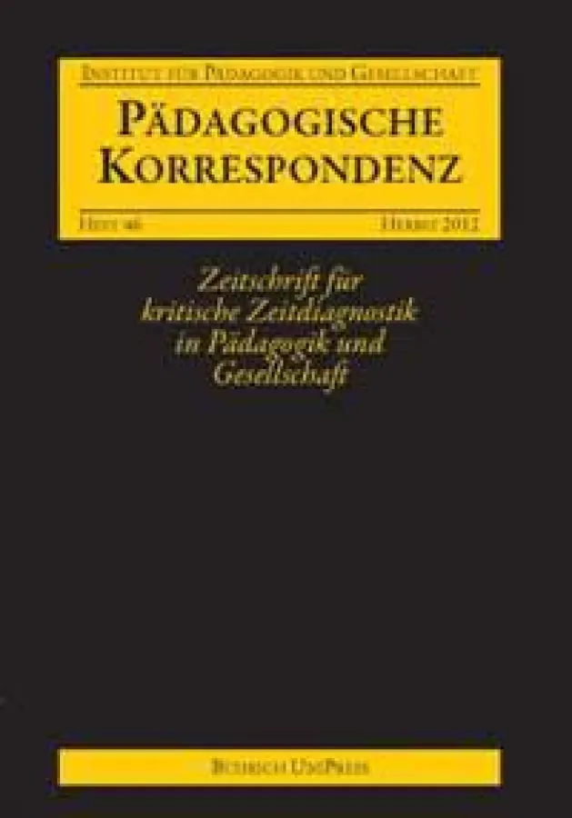 Cover Pädagogische Korrespondenz 46-2012