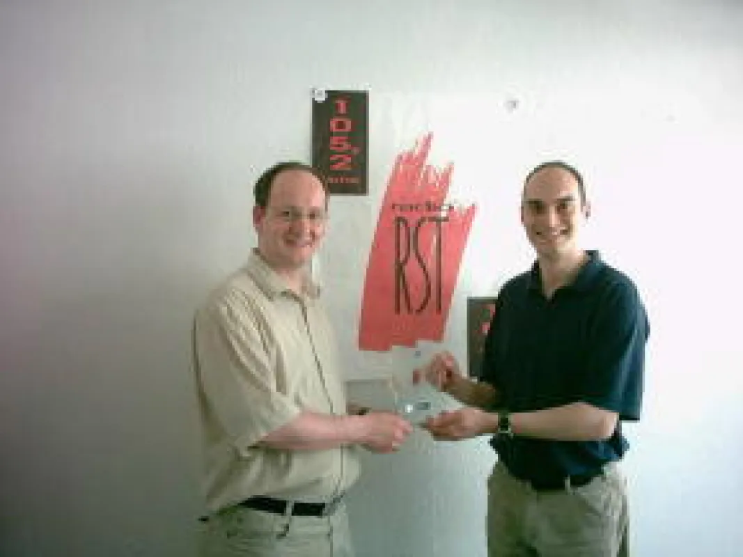 Foto von links: Armin Albrecht - 1.Vorsitzender, Uwe Denke - Radio-RST