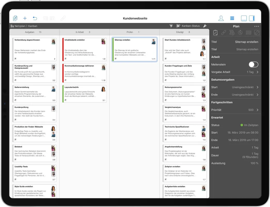 Merlin Project: Kanban-Board