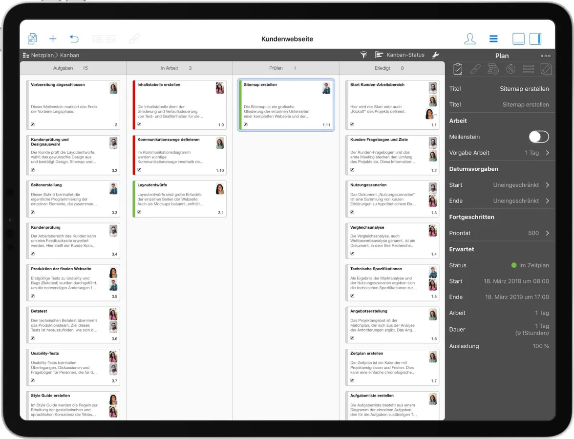 Merlin Project: Kanban-Board