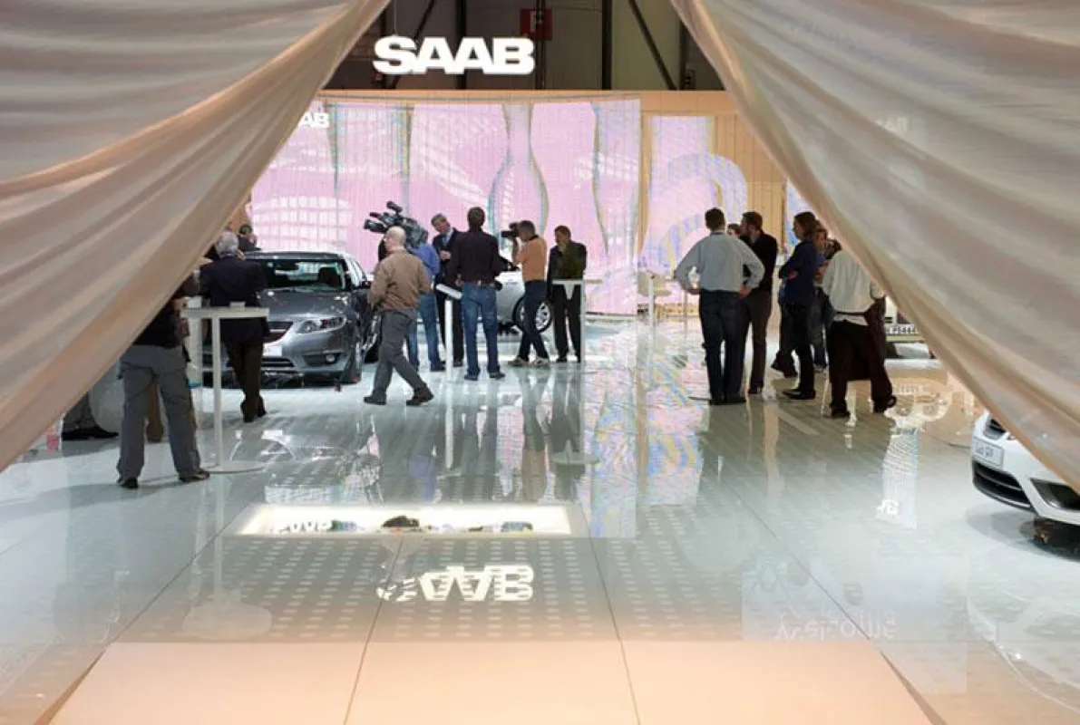 SAAB Messestand (Foto: as systems, frei zur Veröffentlichung bei Namensnennung)