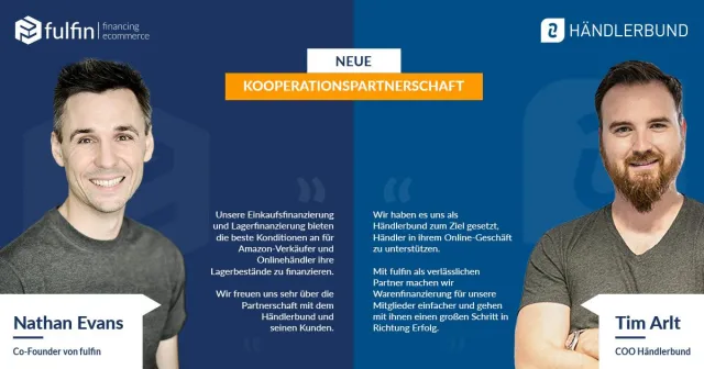 Bild: fulfin kooperiert mit dem Händlerbund um die Liquiditätsversorgung für e-Commerce-Geschäfte zu verbessern
